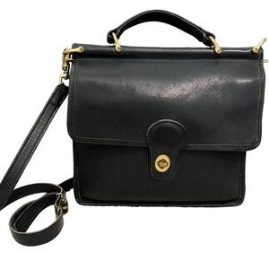 Coach Vintage Willis Crossbody Black Shoulder Bag